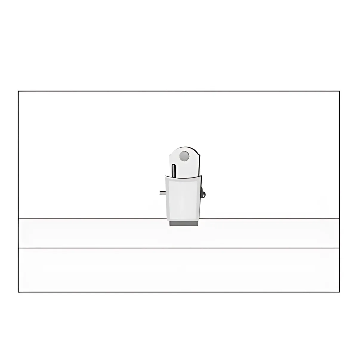 HAND - Pack 50 Credenciales 90x55mm Apretador Y Alfiler Negro - SC