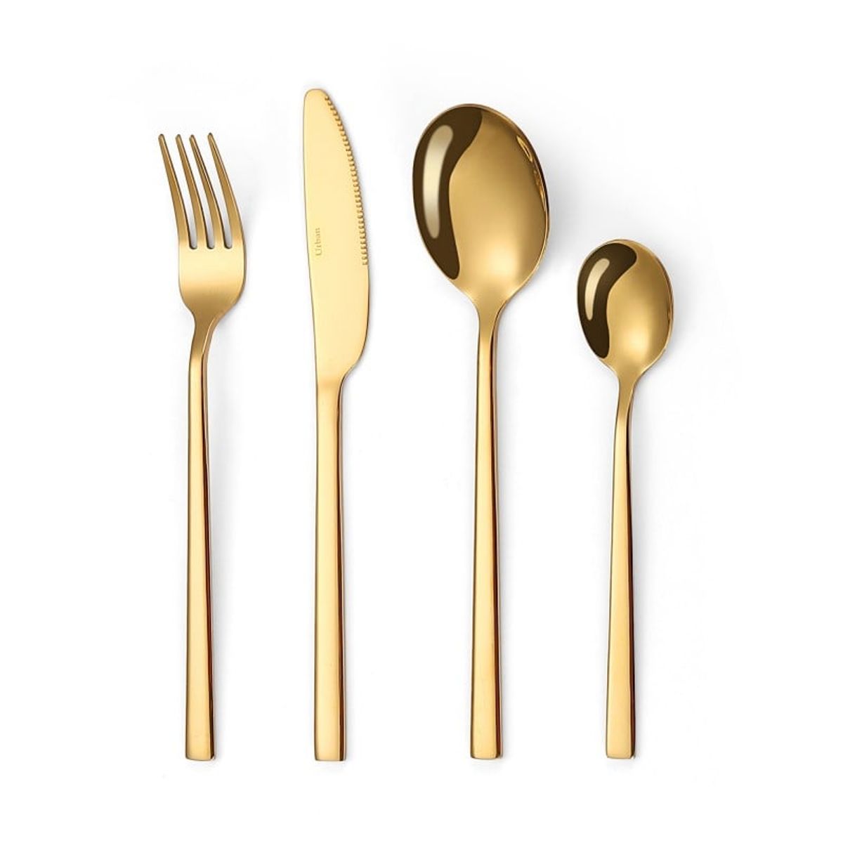 FTA - Set Cuberteria 24 Pzs Dorado Urban Acero Inoxidable FTA