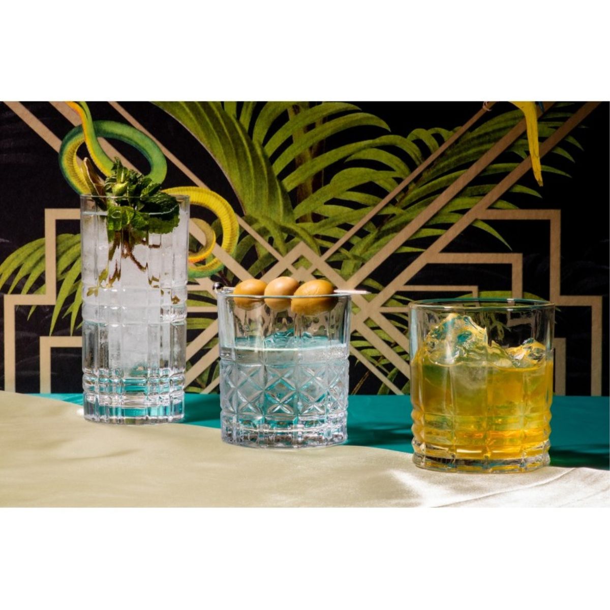 FTA - Set 6 Vasos Alto 36cl Vintago Vidrio Transparente FTA