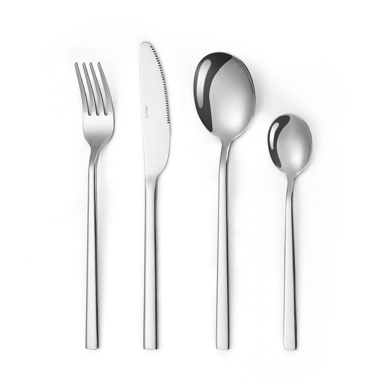 FTA - Set Cuberteria 24 Pzs Urban Acero Inoxidable Gris FTA