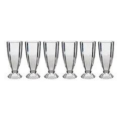 FTA - Set 6 Copas 35cl Milk Shake Vidrio Transparente