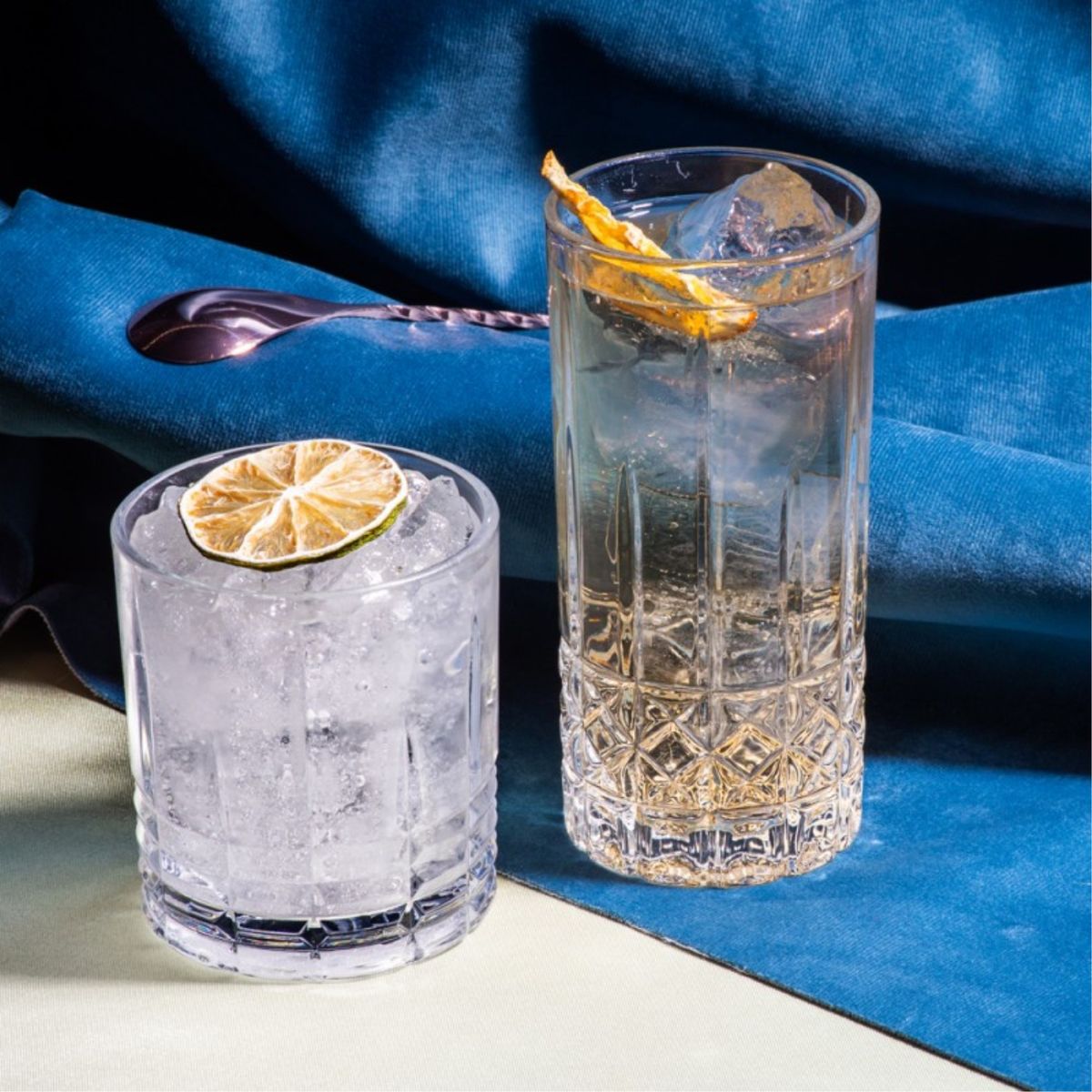 FTA - Set 6 Vasos Alto 36cl Vintage Vidrio Transparente FTA