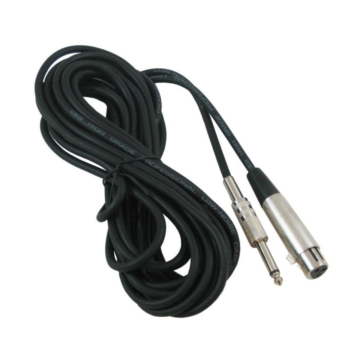 MEKSE - Cable Canon XLR Plug 63 Micrófono instrumentos 9 metros