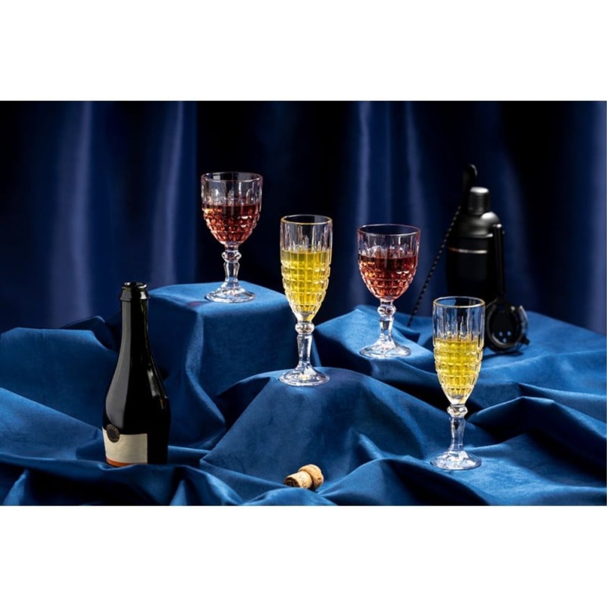 FTA - Set 6 Copas Champagne 16,5cl Vintage Vidrio FTA