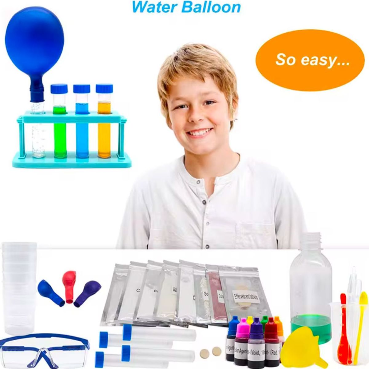 GENERICO - Kit De Ciencia Química 23 Experimentos, Juego Científico