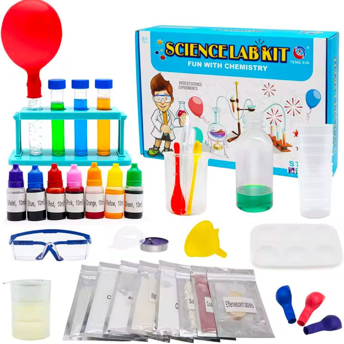 GENERICO - Kit De Ciencia Química 23 Experimentos, Juego Científico