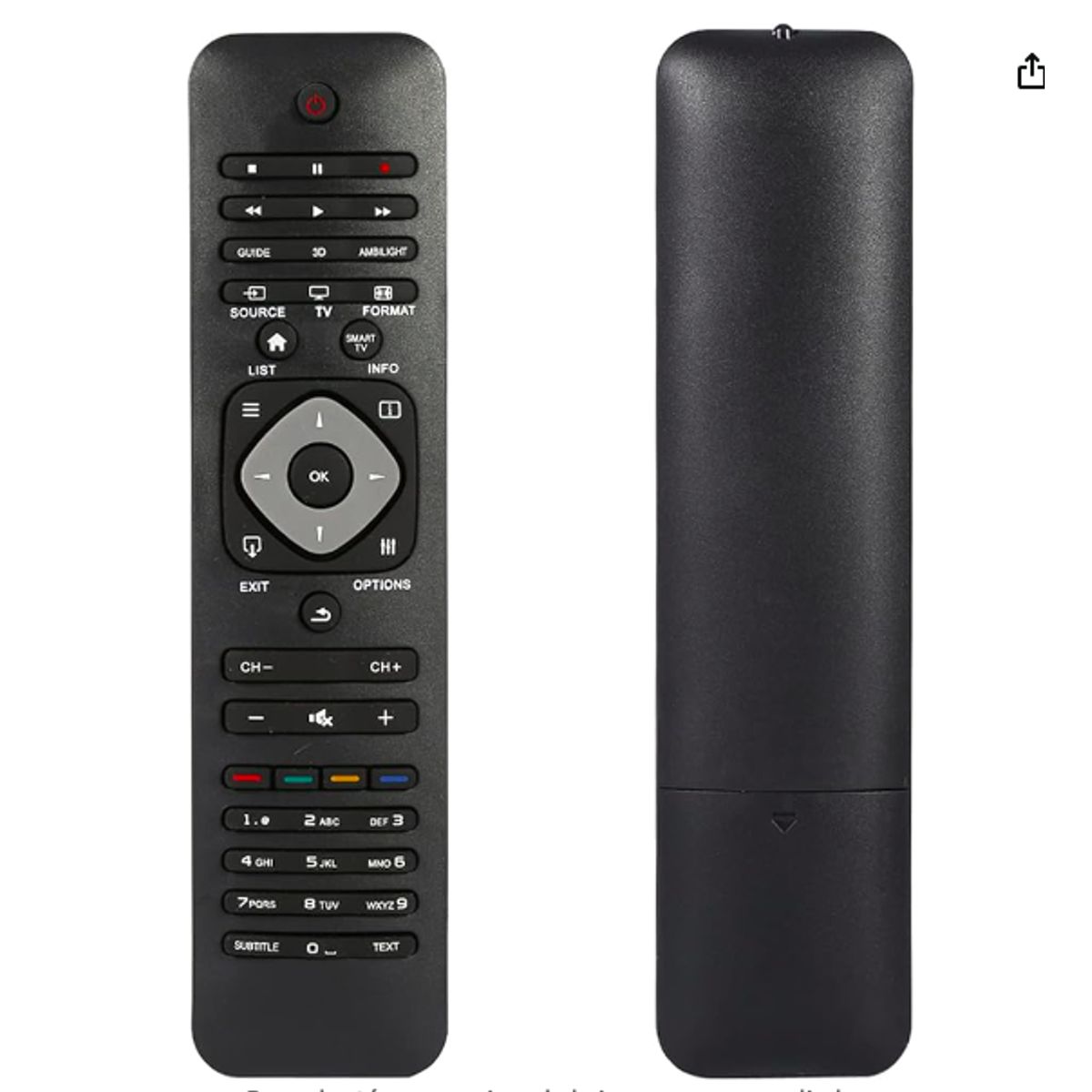 GENERICO - Control Remoto Compatible Philips 3D Smart TV Led y Lcd