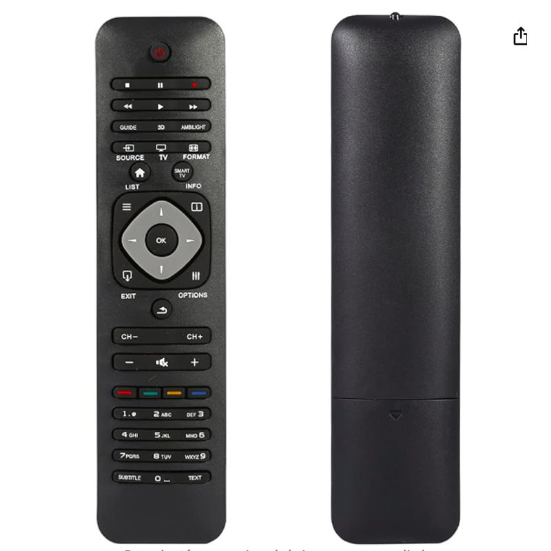 GENERICO - Control Remoto Compatible Philips 3D Smart TV Led y Lcd