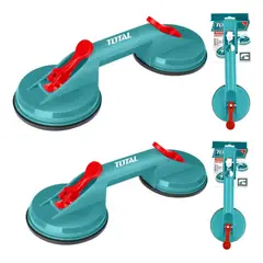 TOTAL - Pack 2 Ventosas Doble Para Vidrio 50 Kg