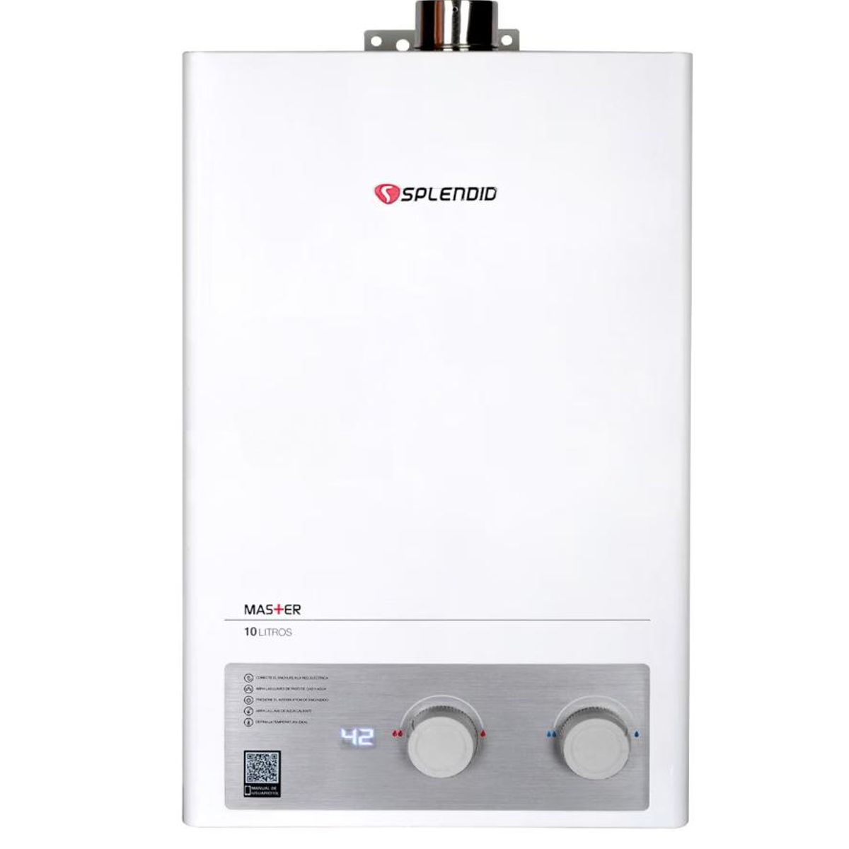 SPLENDID - Calefon Splendid Ioniz Master Tiro Forzado Gas Natural 10lt