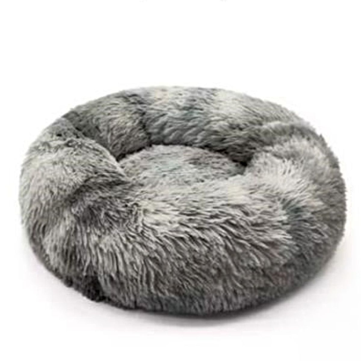 GENERICO - Cama cojin de chiporro redondo para mascotas  60cm PLOMO