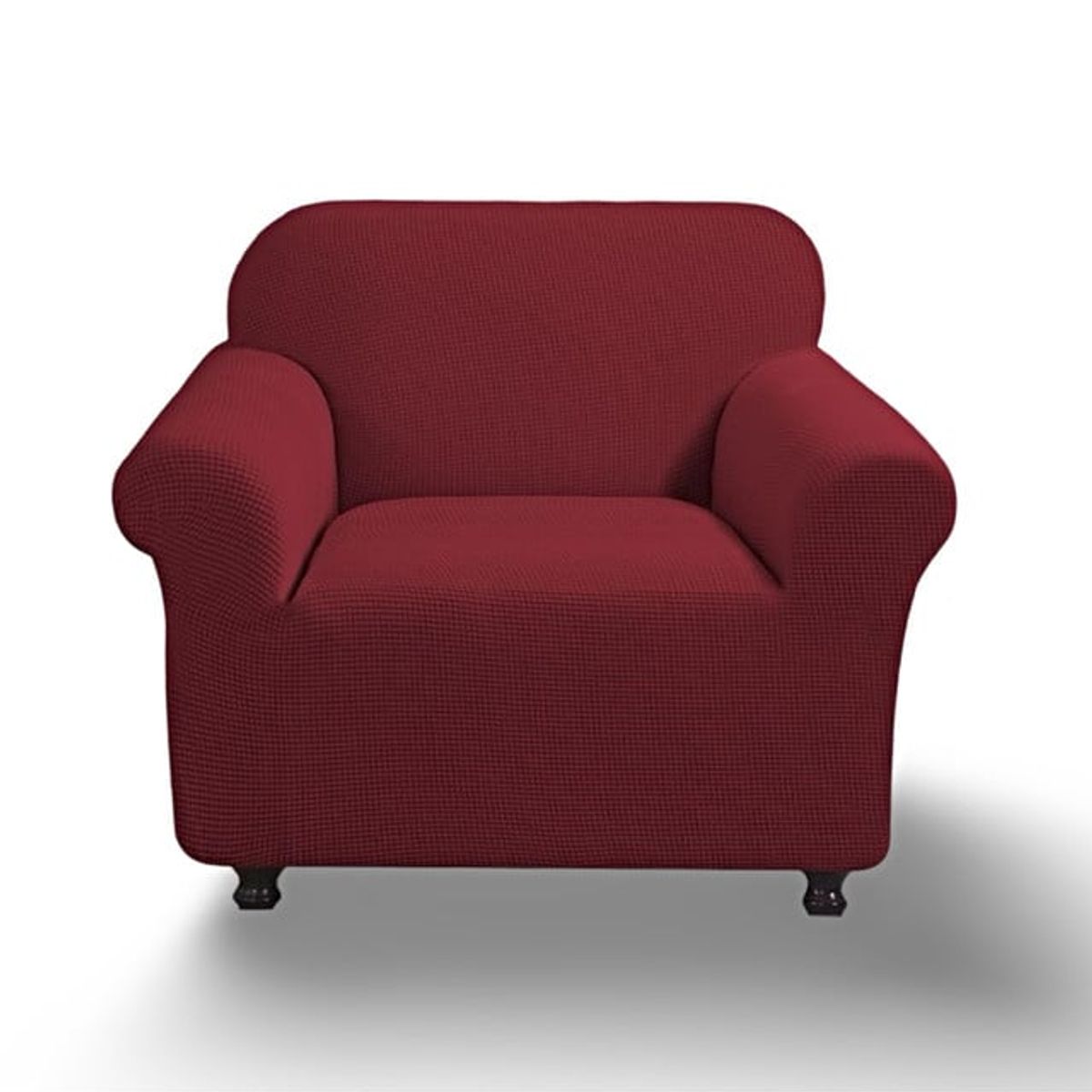 GENERICO - FUNDA PARA SOFA CUADRILLE DE 2 CUERPO BURDEO