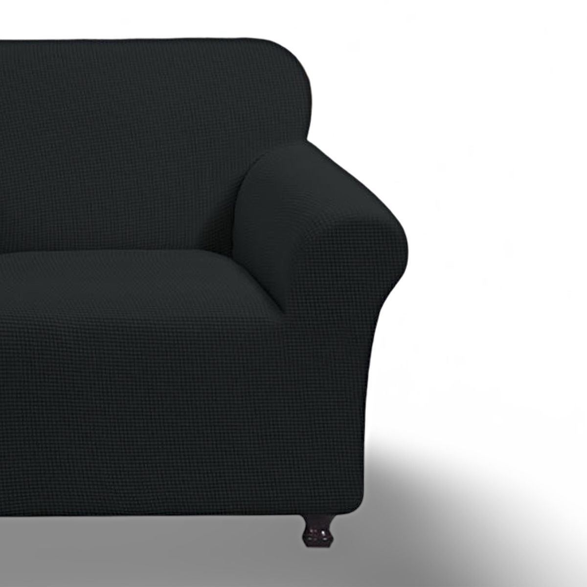 GENERICO - FUNDA PARA SOFA CUADRILLE DE 3 CUERPO NEGRO