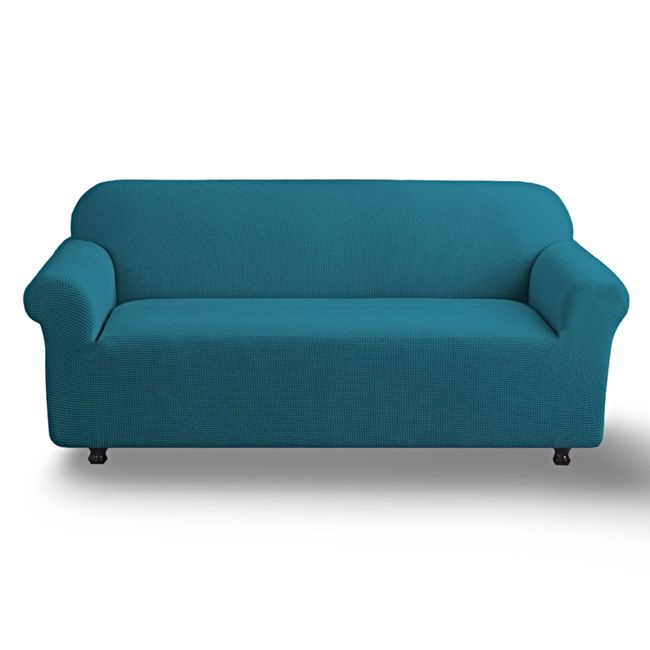 GENERICO - FUNDA PARA SOFA CUADRILLE DE 3 CUERPO AZUL PETROLEO