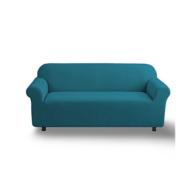 GENERICO - FUNDA PARA SOFA CUADRILLE DE 3 CUERPO AZUL PETROLEO