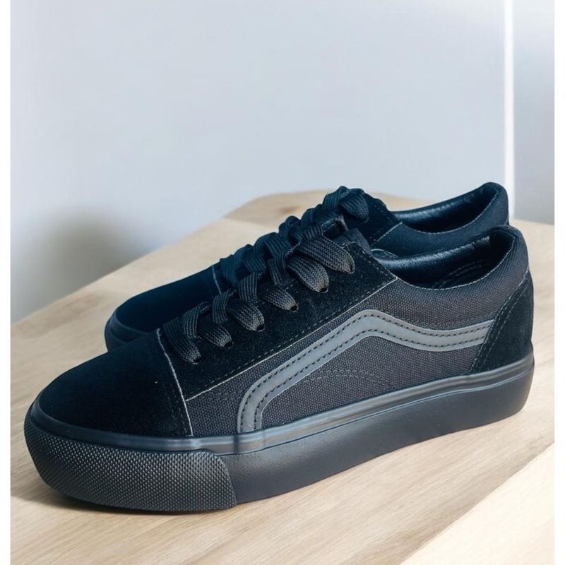 BOTELI - Zapatillas Negro Escolar Mujer Urbanas