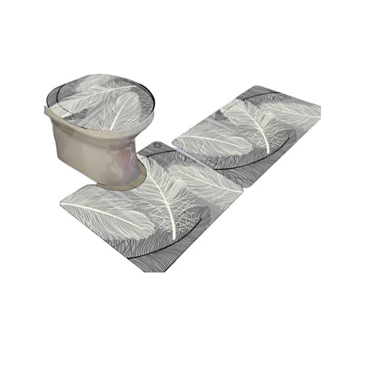 GENERICO - SET DE BAÑO ANTIDESLIZANTE DE 3 PIEZAS A6