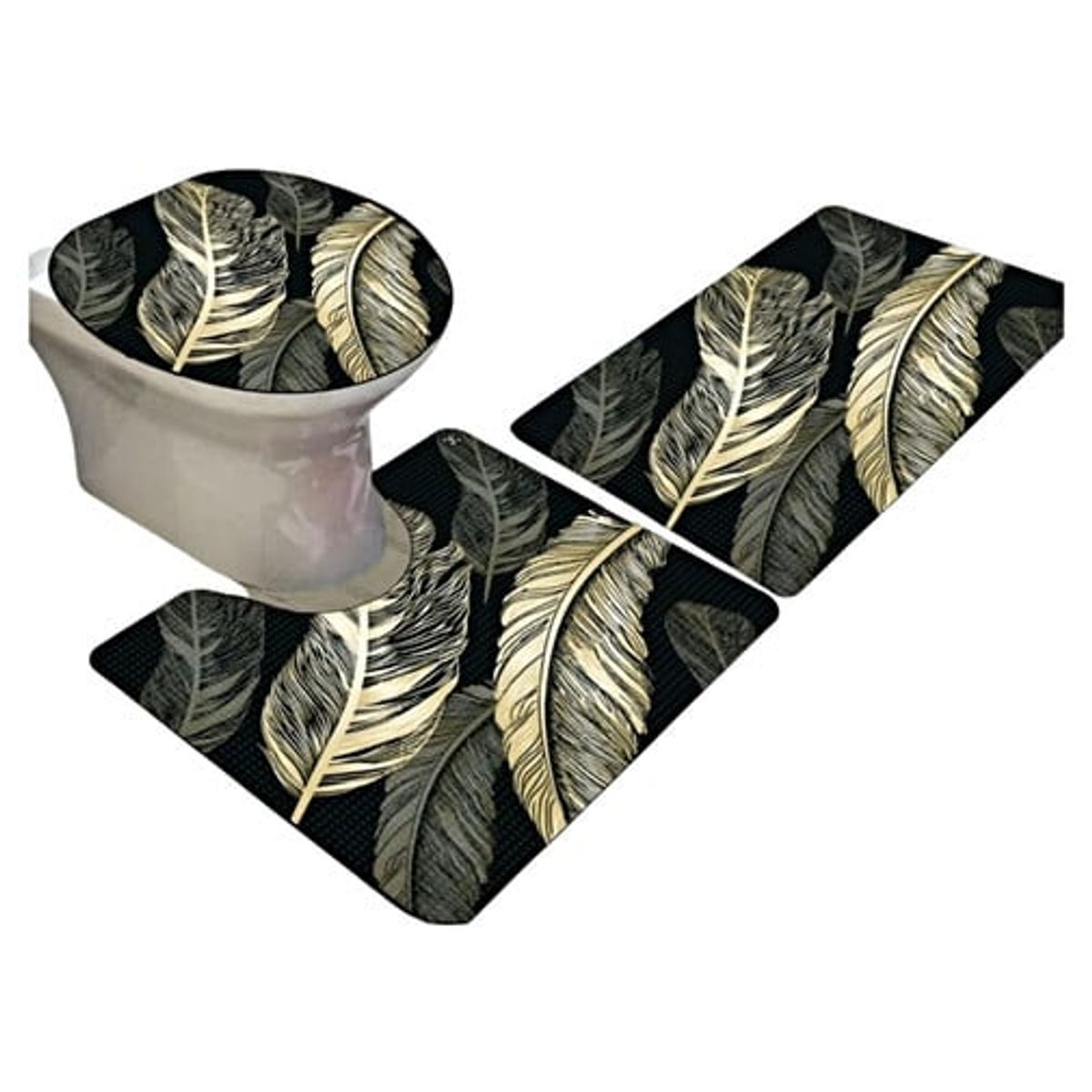 GENERICO - SET DE BAÑO ANTIDESLIZANTE DE 3 PIEZAS A5