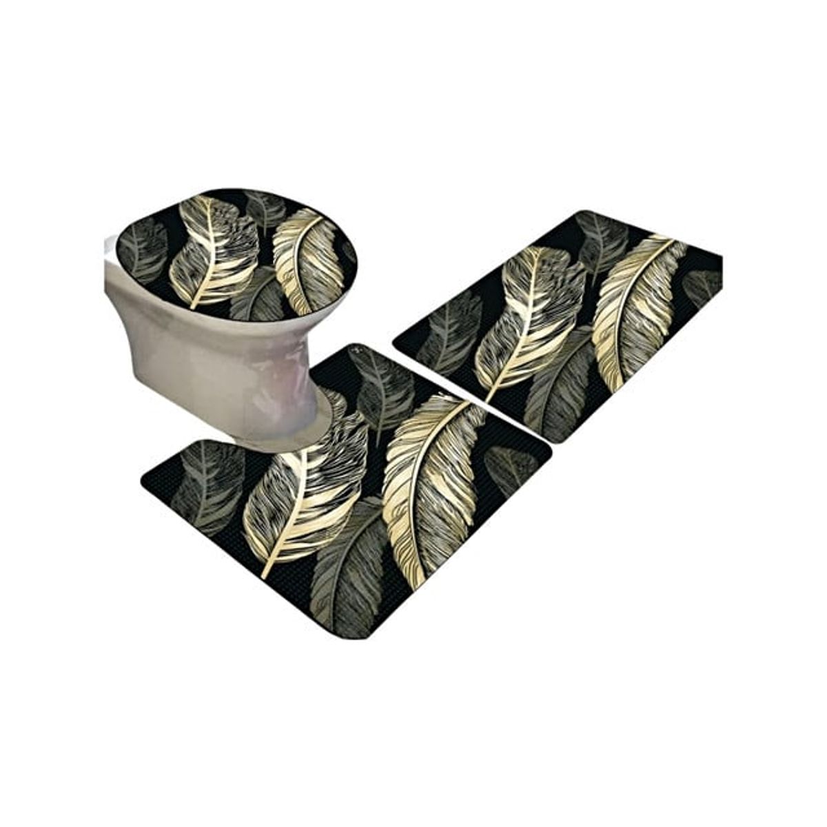 GENERICO - SET DE BAÑO ANTIDESLIZANTE DE 3 PIEZAS A5