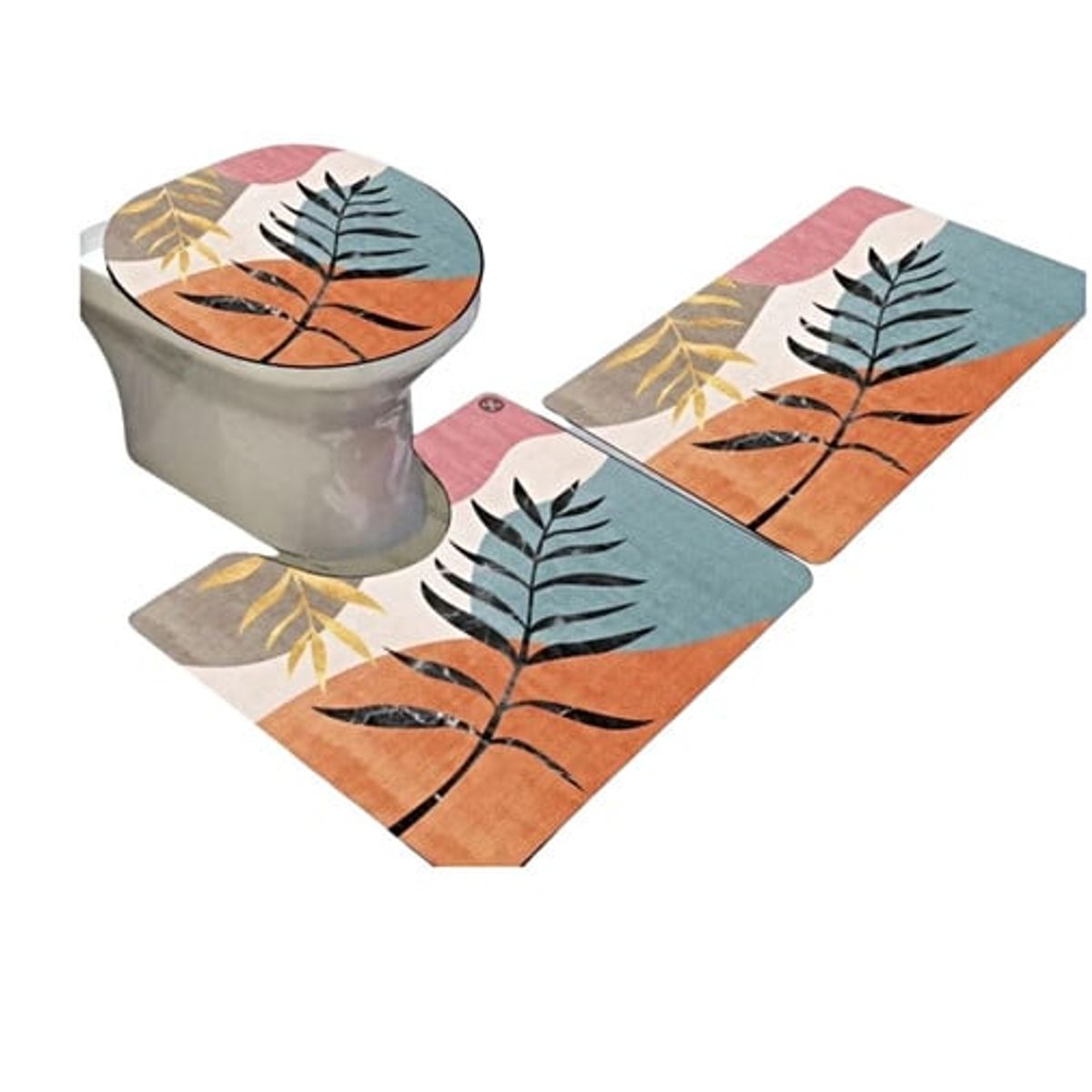 GENERICO - SET DE BAÑO ANTIDESLIZANTE DE 3 PIEZAS A8