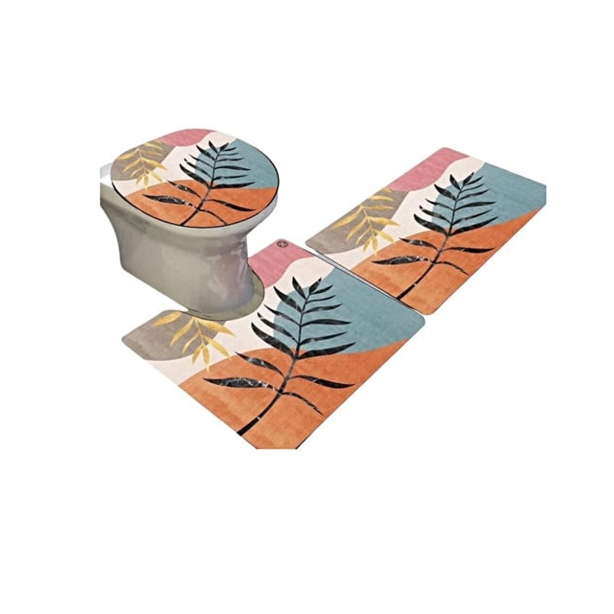 GENERICO - SET DE BAÑO ANTIDESLIZANTE DE 3 PIEZAS A8