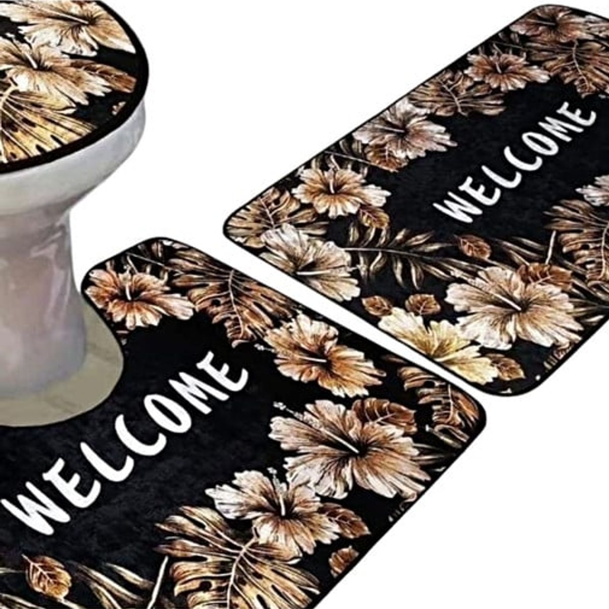 GENERICO - SET DE BAÑO ANTIDESLIZANTE DE 3 PIEZAS A9