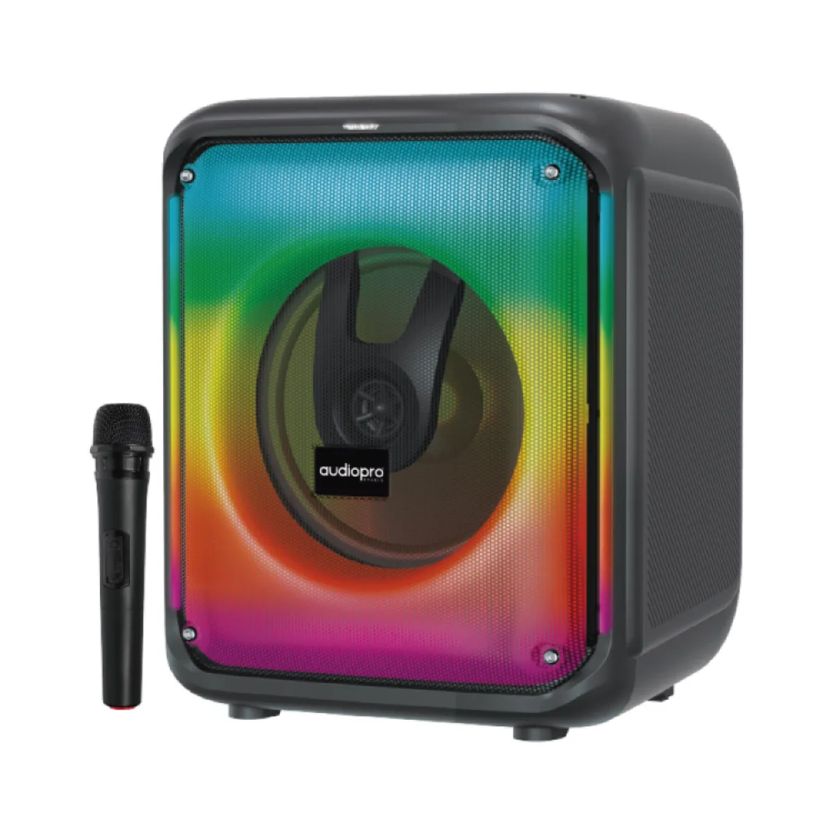 AUDIOPRO - Parlante Karaoke BT Portátil Micrófono RGB Audiopro AP02097