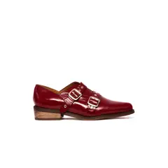 GIANI DAFIRENZE - Zapato Mujer De Cuero Juana Burdeo C2