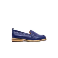 GIANI DAFIRENZE - Mocasin Mujer De Cuero Coligue C14 Azul