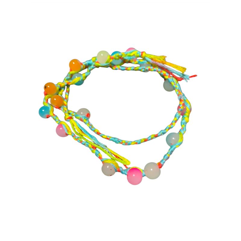 TAROT CHURRUCA OFICIAL - Pulsera o tobillera o adorno de cabello multicolor juvenil