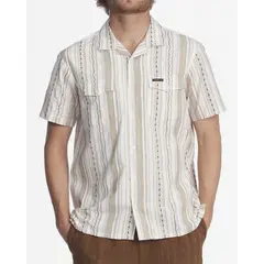 BILLABONG - Camisa M/C Wesley Shirt Blanco Hombre