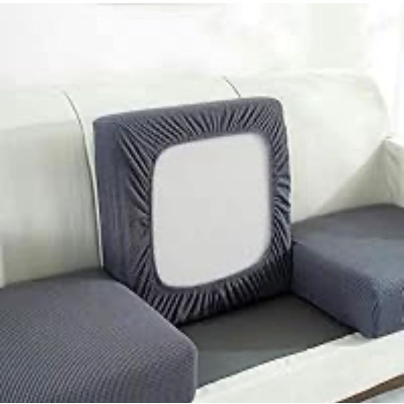 GENERICO - Pack De 3 Fundas De Asiento Para Cojines De Sofa Cuadrille