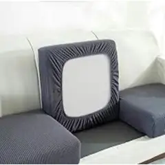 GENERICO - Pack De 3 Fundas De Asiento Para Cojines De Sofa Cuadrille