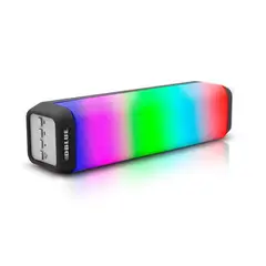 DBLUE - Parlante Inalámbrico BtSdRadio Multicolor DBS048BK Negro