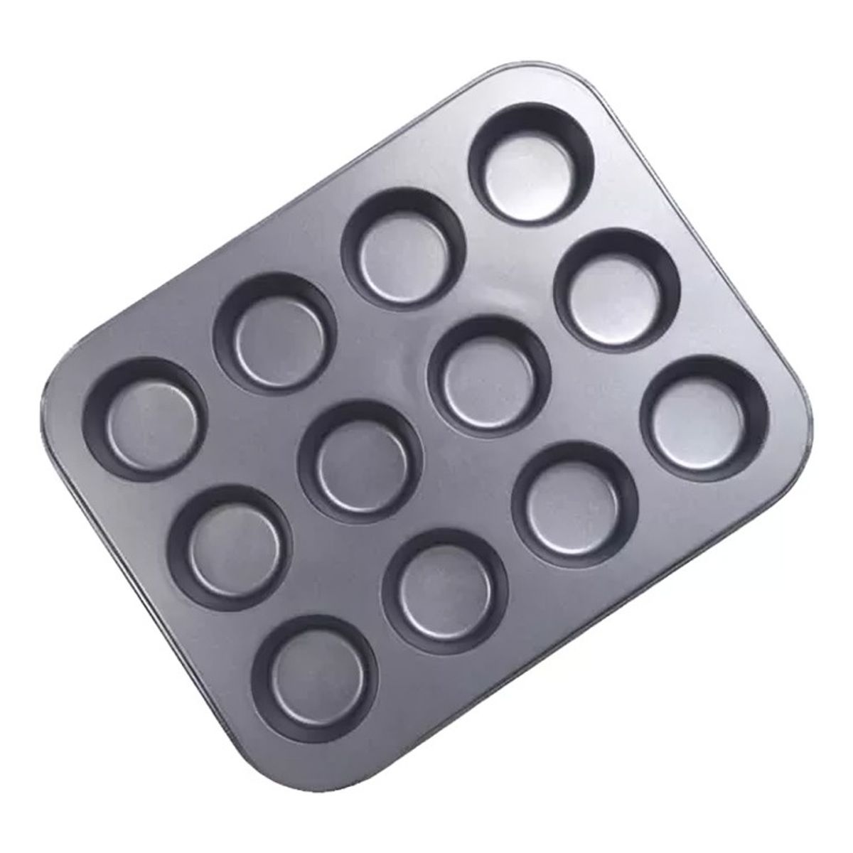 OEM - MOLDE 12 MUFFIN 348X264X3CM ACERO ORIO
