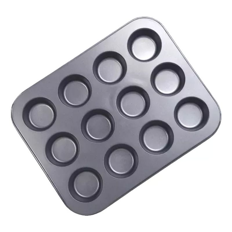 OEM - MOLDE 12 MUFFIN 348X264X3CM ACERO ORIO