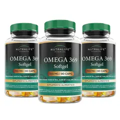 NUTRALIFE - Triple Omega 369 Lf 270 SofGels 3x90. Epa/ Dha / LA
