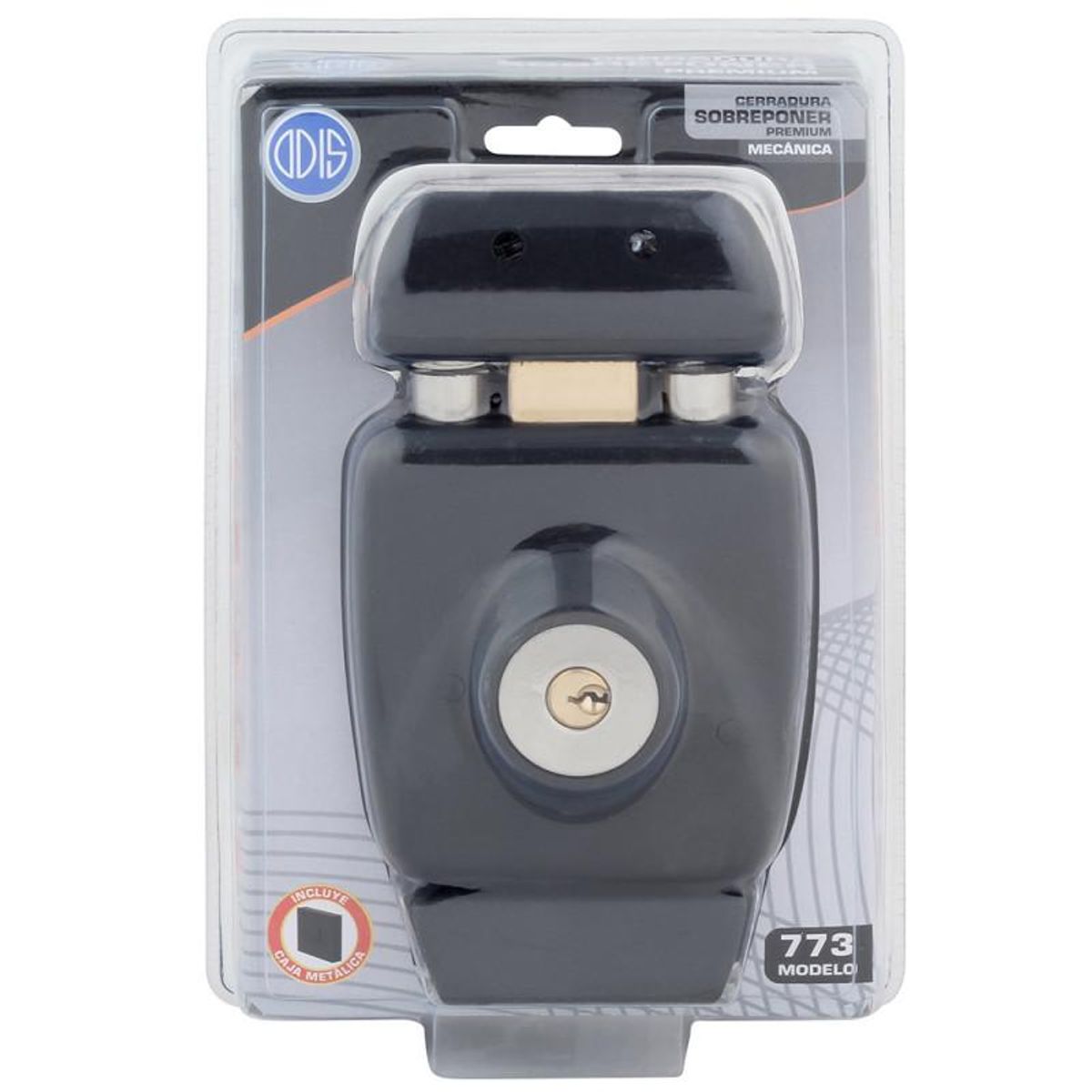 ODIS - Cerradura Sobreponer Odis 773 Ne Con Caja Metalica