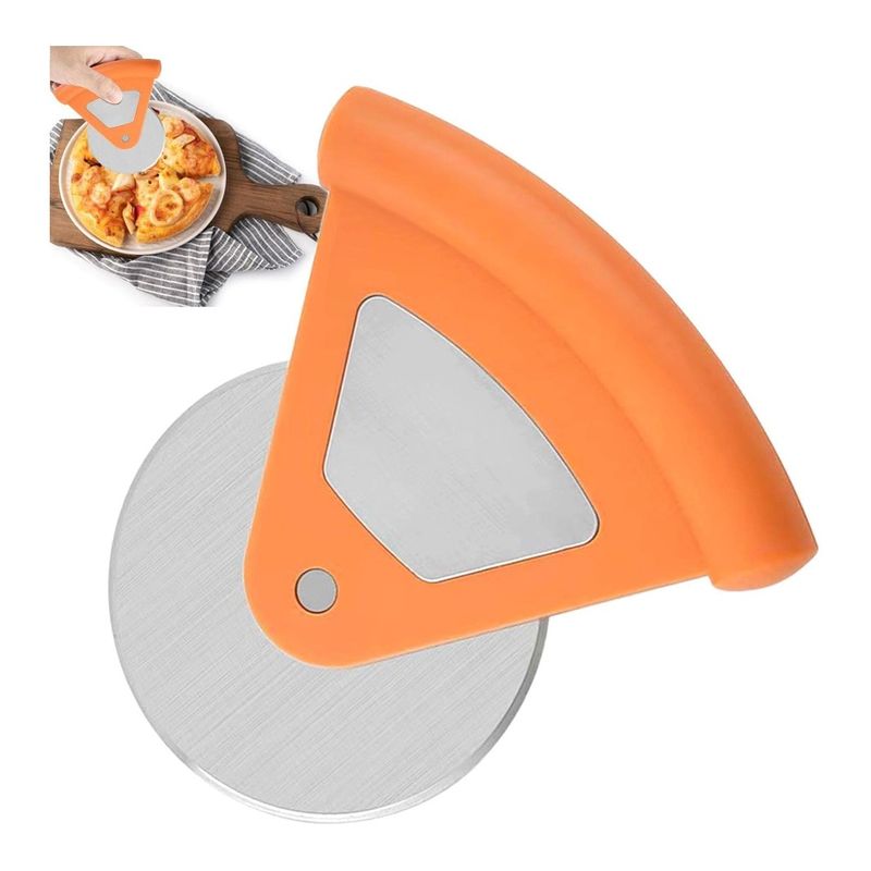 GENERICO - Cortador De Pizza Acero Inoxidable Con Mango Antideslizante