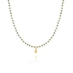 TIOZONEY - Collar de cuentas de turquesa vintage