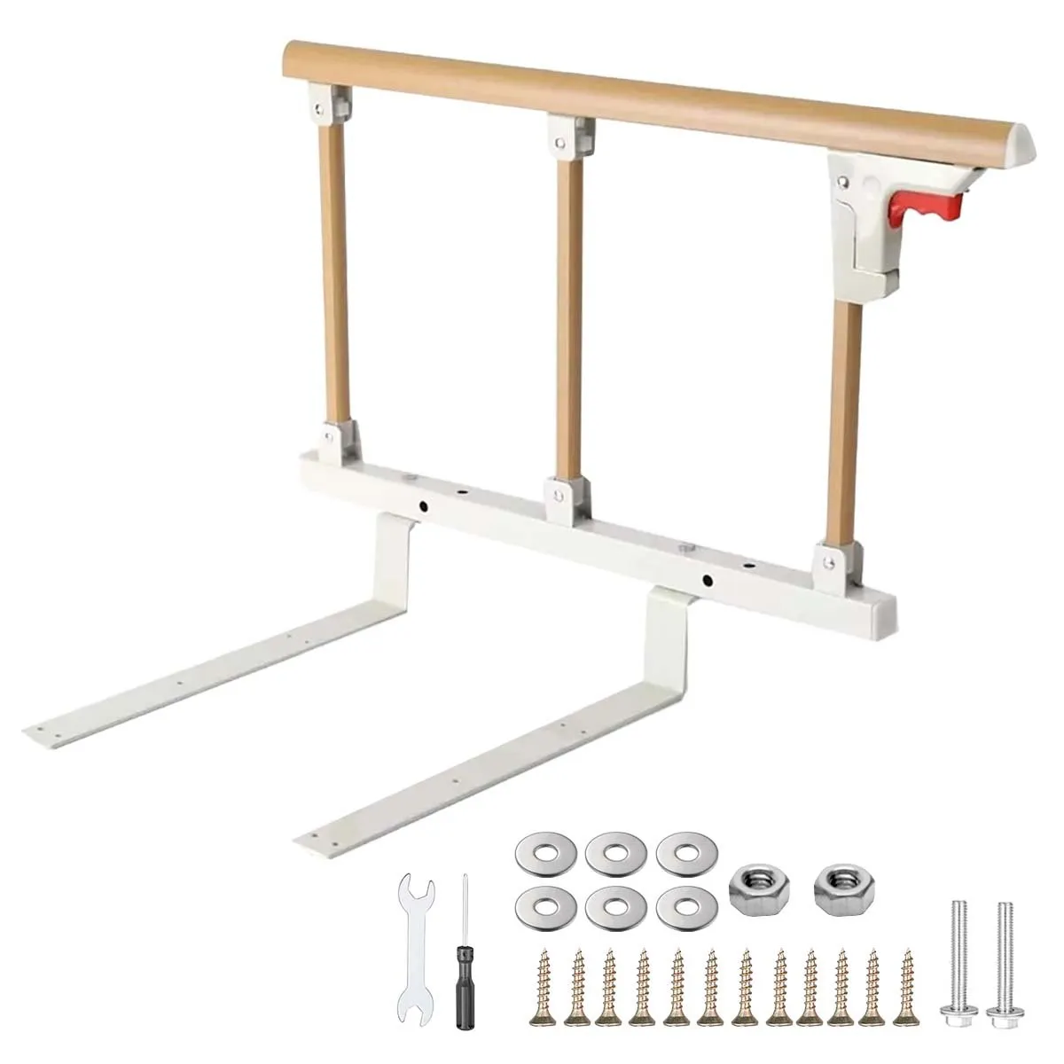 DEKANO - Baranda De Cama Seguridad Plegable Cuidado Adulto Mayor 68cm