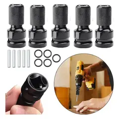 KUANGYE - Adaptador De Impacto De12 Pulgada A Punta Hexagonal 14 5pk