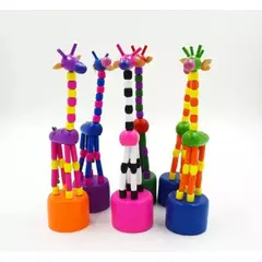 GENERICO - Set 2 Desvanecedor Jirafa Juguete de Madera