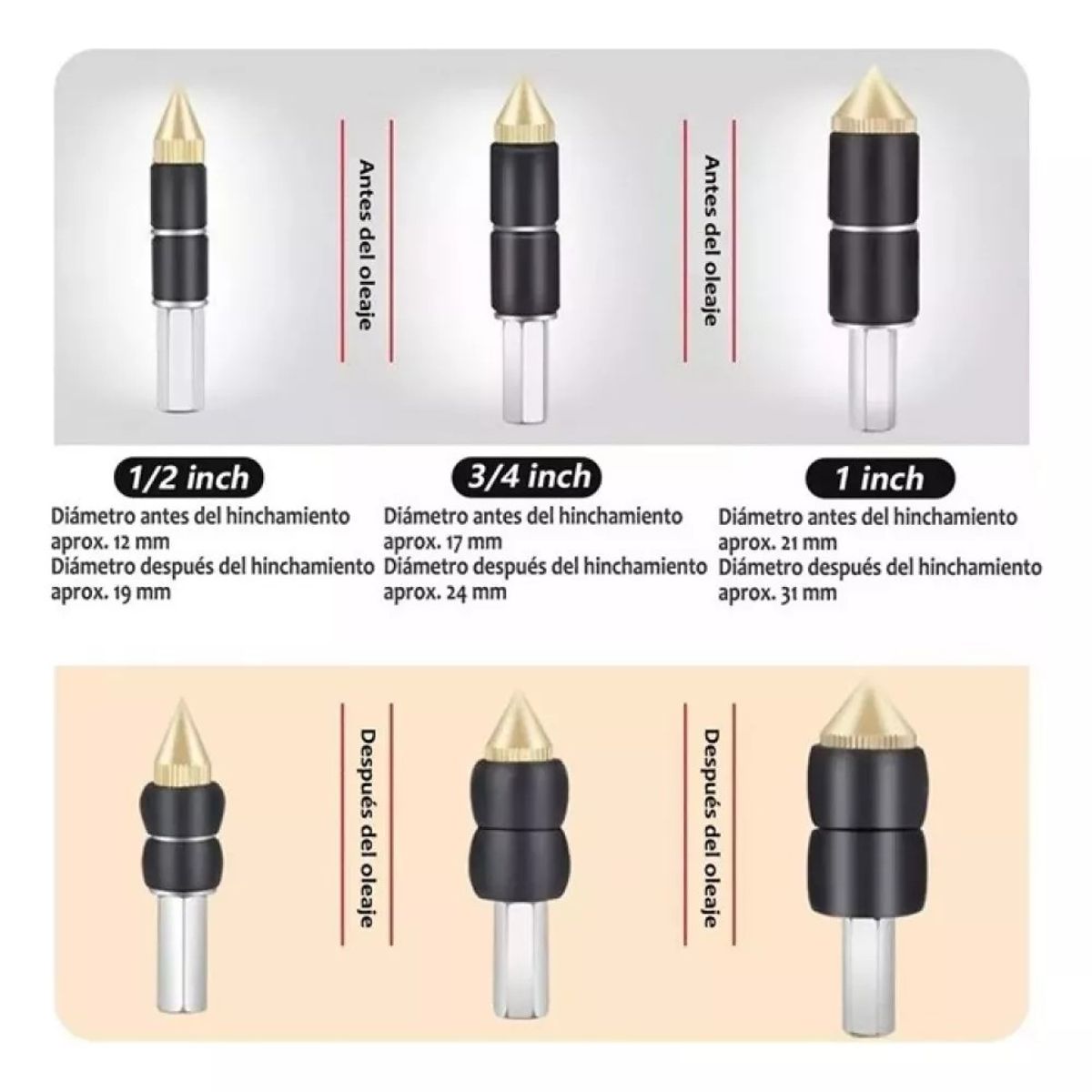 MUNDO MAGIA - Obturador De Agua Para Ppr 1/2 3/4 Y 1