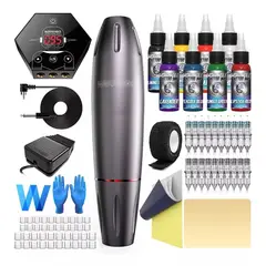 MUNDO MAGIA - Kit De Tatuaje Pen Profesional + Accesorios Original