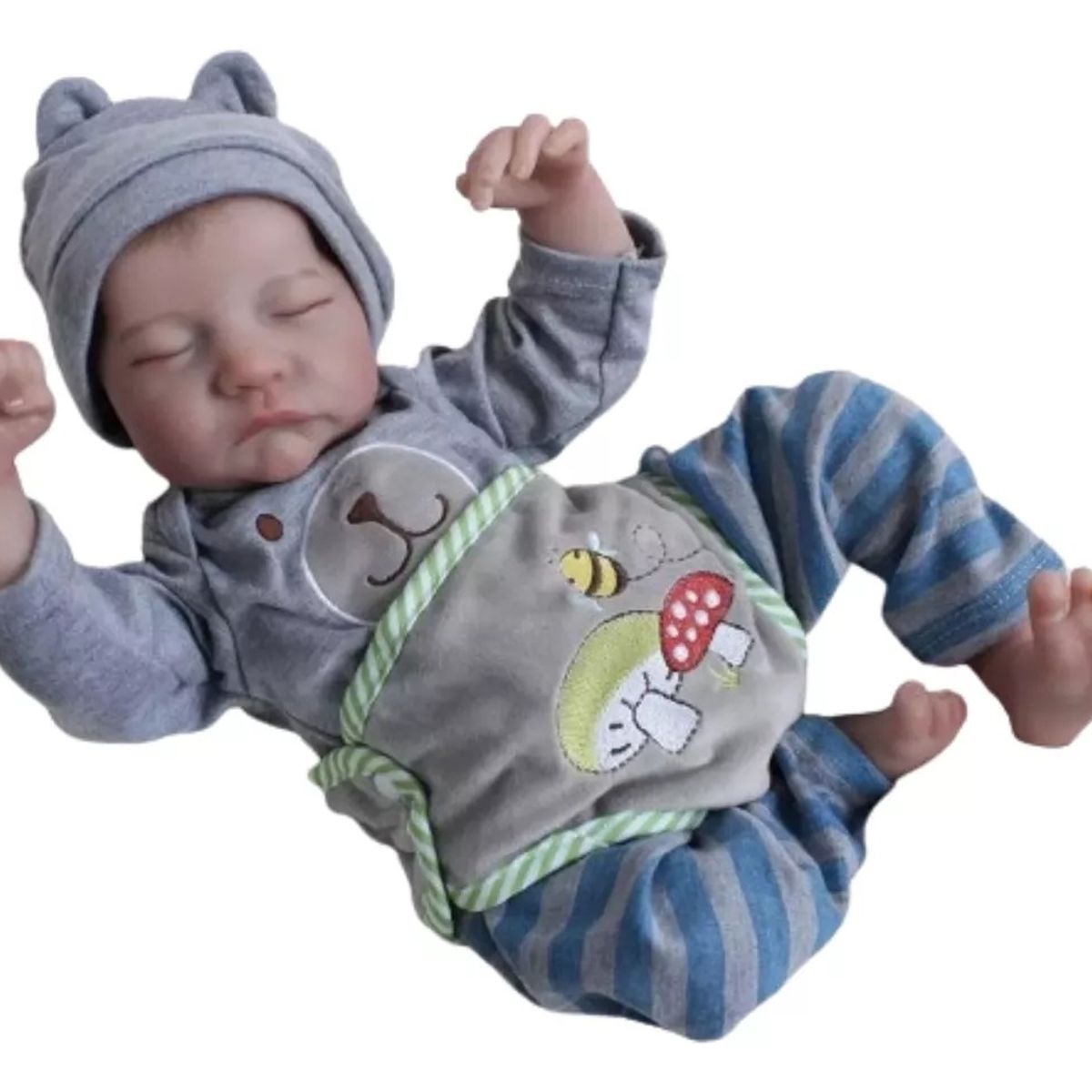 MUNDO MAGIA - Bebé Reborn De Silicona Con Ropa De 50cm