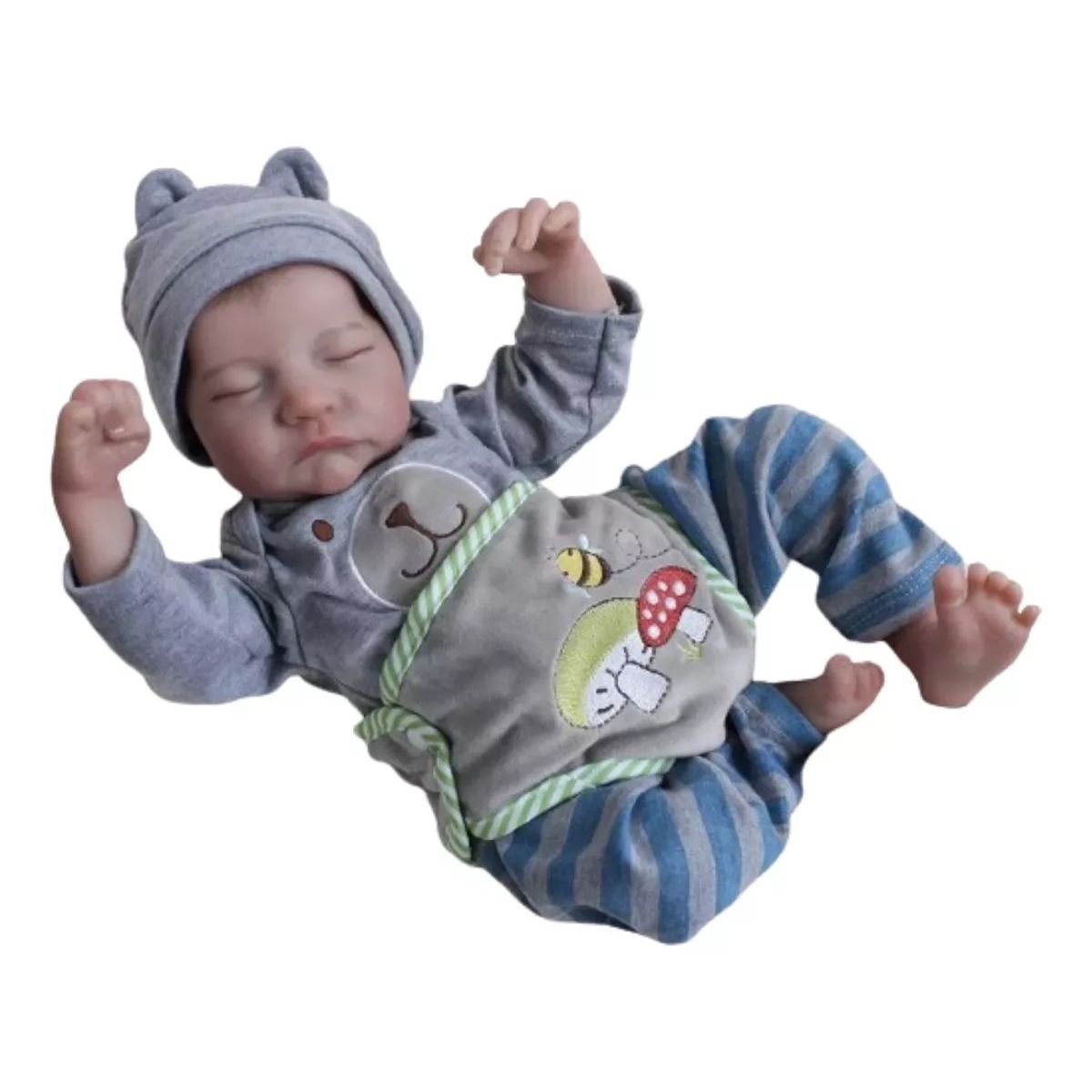 MUNDO MAGIA - Bebé Reborn De Silicona Con Ropa De 50cm