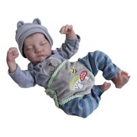 Bebé Reborn De Silicona Con Ropa De 50cm