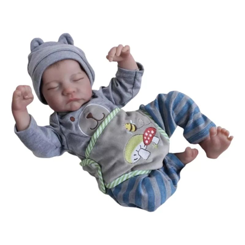 MUNDO MAGIA - Muñeca De Bebé De Silicona Con Ropa De 50cm