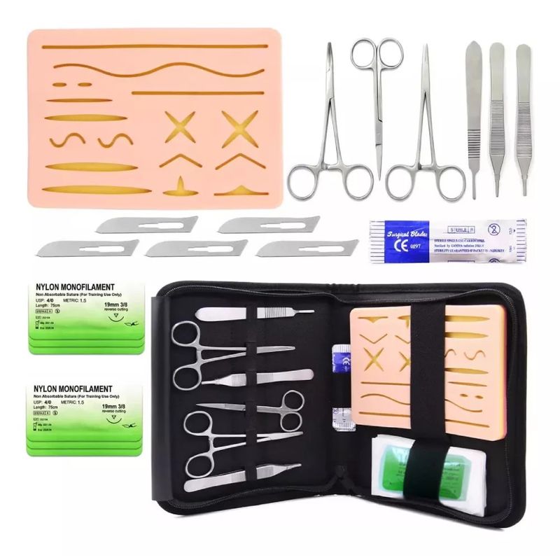 MUNDO MAGIA - Kit De Practica De Sutura 3 Capas 17 Cortes Todo Incluido